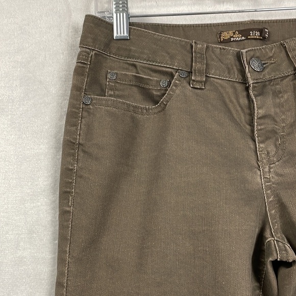 Prana Women's 2/26 Kayla Jean Skinny Slim Fit Performance Denim Stretchy Brown - Picture 3 of 16